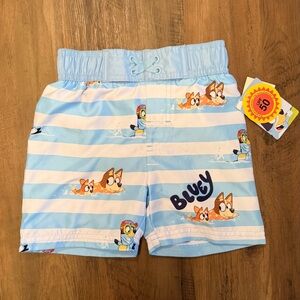 NWT Bluey Kids Swim Shorts - Blue